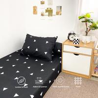 Gambar Adizas Store - Sprei 120x200 Single Minimalis Dluxe 30 cm - Signature White dari Adizas Store Kota Cimahi 1 Tokopedia