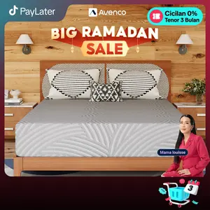 【COD】DreamZero- Avenco Merek Terkenal di Amerika Kasur Full Busa Sisi Lembut atau Keras Ventilasi Sejuk 15/20cm Free Bantal Ukuran Kasur 90x200,120x200,160x200,180x200