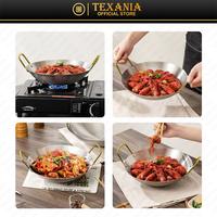 Gambar [GMA DAPAT 3 WAJAN] Texania Wajan Stainless Tebal Anti Lengket - Wajan Resto - Wajan Hotel - 3 Ukuran 22cm 24cm 28cm Kitchenware dari Texania house ware store Kota Tangerang 2 Tokopedia