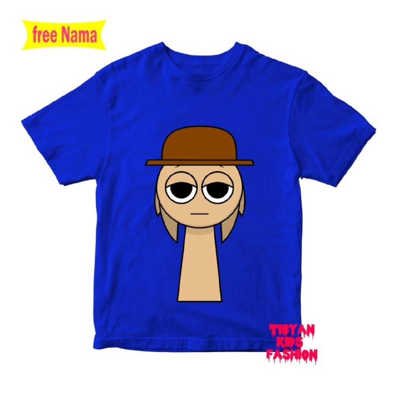 BAJU KAOS ATASAN ANAK SPRUNKI BAHAN 100% KATUN COMBED 5
