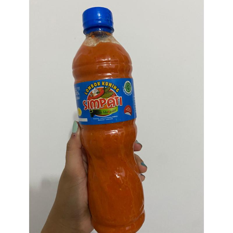 Lombok Kuning Simpati Asli Makassar 300ml dan 600ml| Sambal Makassar - 300ml Saus Pedas  Sauce Saos 2