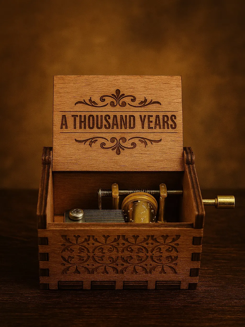 A Thousand Years Music Box Gold Mechanical - Kado Ulang Tahun Unik & Spesial