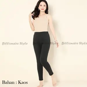 Legging Kaos Wanita Dewasa Polos Panjang BB 35 KG - 80 KG - Lejing Wanita Tebal Bahan Kaos Premium