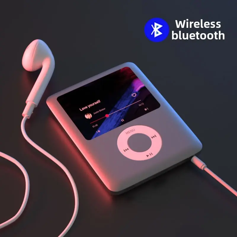 Máy nghe nhạc Walkman dành cho học sinh, mp3 và mp4, có màn hình, chức năng thể thao, máy ghi âm và loa ngoài, có bộ nhớ, kích thước nhỏ