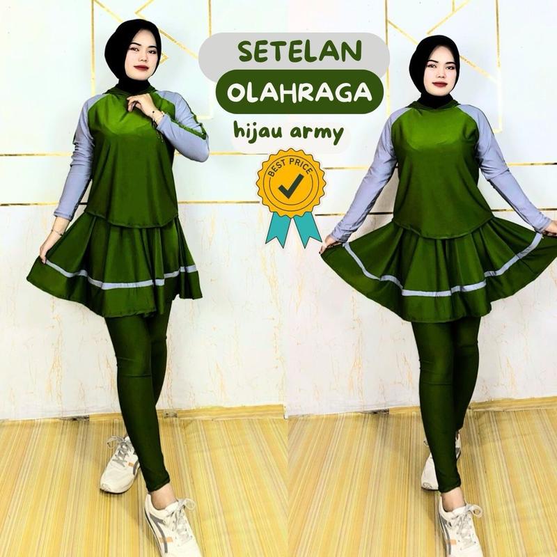 TERLARIS!!! BAJU SET OLAHRAGA SPORTY BAHAN JERSEY SEUPER MATT PREMIUM // SET OLAHRAGA MUSLIM // PAKAIAN OLAHRAGA SET MUSLIM JERSEY ADEM // CELANA ROK OLAHRAGA SET MUSLIM // WARNA HITAM VANHOTEN ELEKTRIL TAOPE NAVY UKURAN ALL SIZE JUMBO XXXL 7