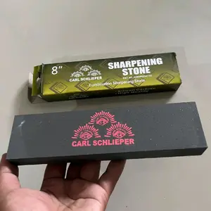 BATU ASAH CAP MATA CARLSHLIPER HITAM 8 INCHI SUPER QUALITY UNGKAL 200MM SHARPNING