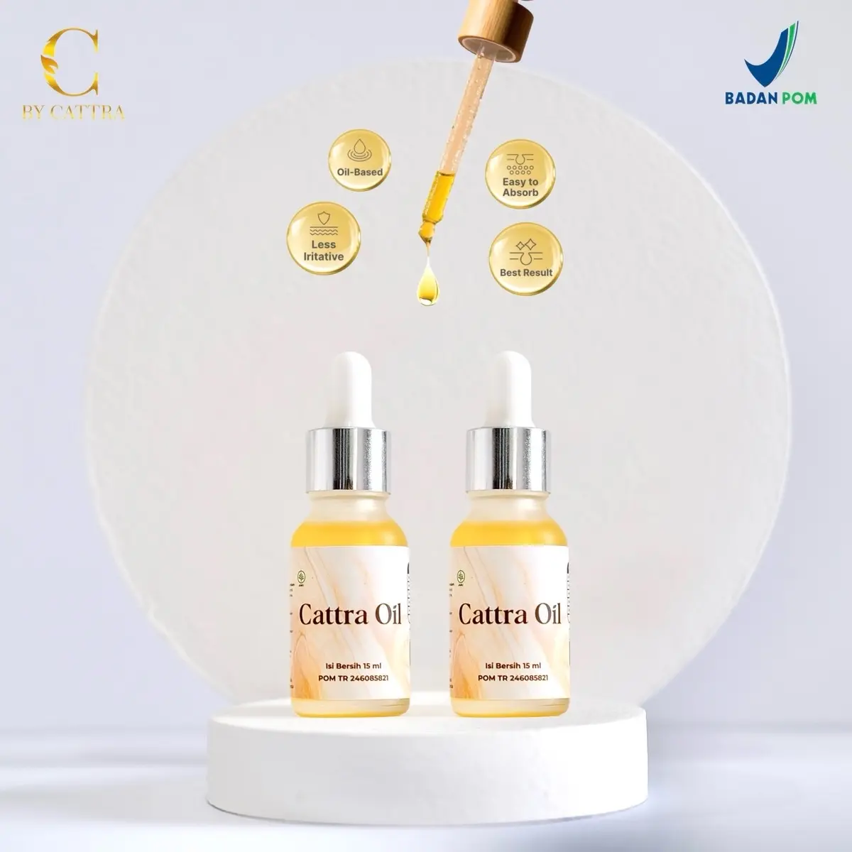 (BPOM) 2pcs CATTRA OIL by Cattleyaradista | (before: minyak alis herbal) new name & packaging (bundle)