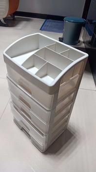 Product Review of Rak Kosmetik 5 Susun Laci Tarik Organizer Meja Rias Kamar Storage Serbaguna Plastik Putih Aesthetic Bagus from I**I 2