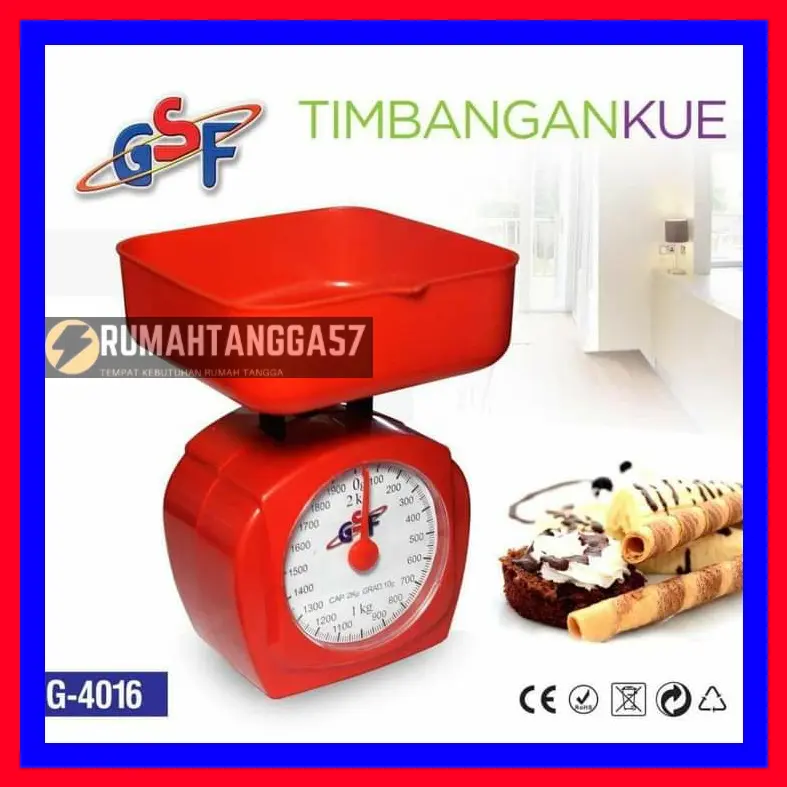 TIMBANGAN KUE 2KG GSF-4016 PLASTIK TIMBANGAN MANUAL
