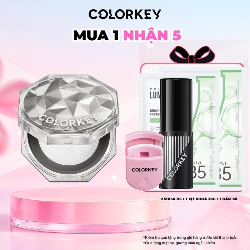 EX-CHẢNH BEAUTY Phấn Phủ Dạng Bột COLORKEY Siêu Mịn Giúp Lớp Trang Điểm Tự Nhiên 8g