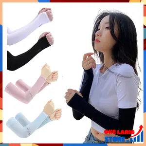 OLS (COD) Manset Jempol Penutup Lengan Manset Tangan Unisex Handsock Polos Sarung Tangan Pelindung UV Manset Olahraga