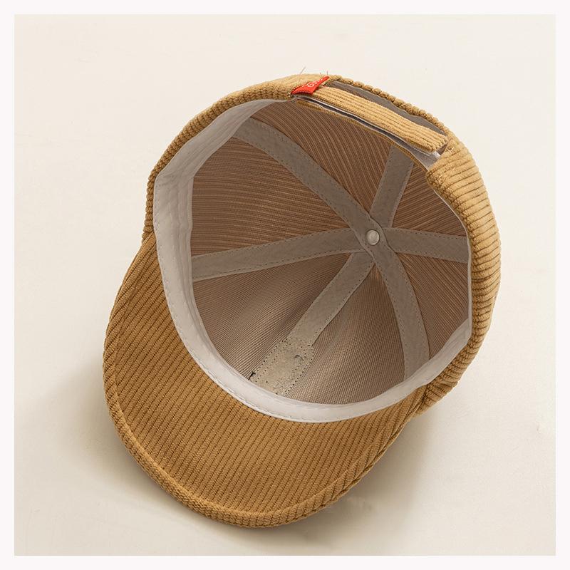 Product Introduction of 3-24M Corduroy Letter Baby Baseball Cap Solid Color Soft Brim Toddler Kids Peaked Caps Outdoor Adjustable Boy Girl Sun Hat 9