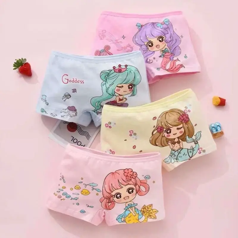 Hàng vip set 10 quần chip đùi chất cotong co dãn ,họa tiết đáng yêu cho bé gái 1