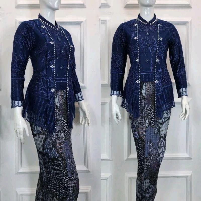 COD!!Ready atasan kebaya kutubaru hijab/kebaya wisuda/kebaya pesta/kebaya modern ( baju saja ) Wanita kurung 5