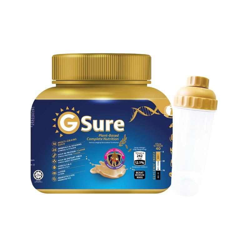 GSure 900g x FREE 1 Shaker 500ml - GoodMorning (Plant-Based Complete ...