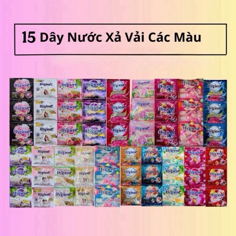 SX tại VN - Combo 15 dây 180 gói nước xả vải Hygiene Thái Lan - Làm thơm quần áo