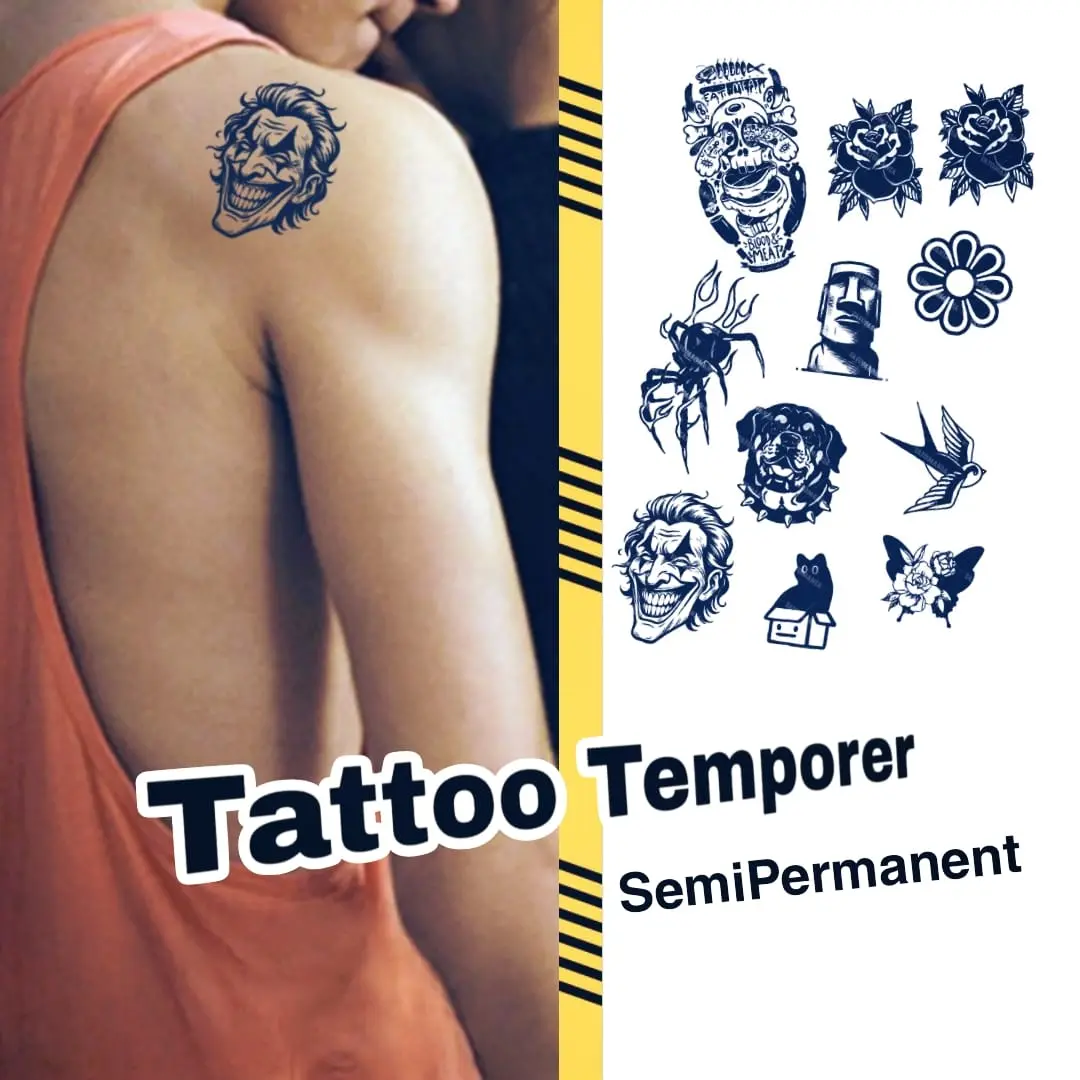 Stiker tato temporer semi permanent motif TM -tatoostylee