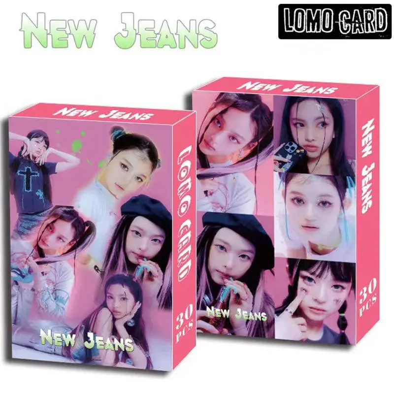 30Pcs/Lot KPOP NewJeans Photocards New Album HD Printing LOMO Card MINJI HANNI DANIELLE HAERIN HYEIN Fans Collection 8.6*5.4cm
