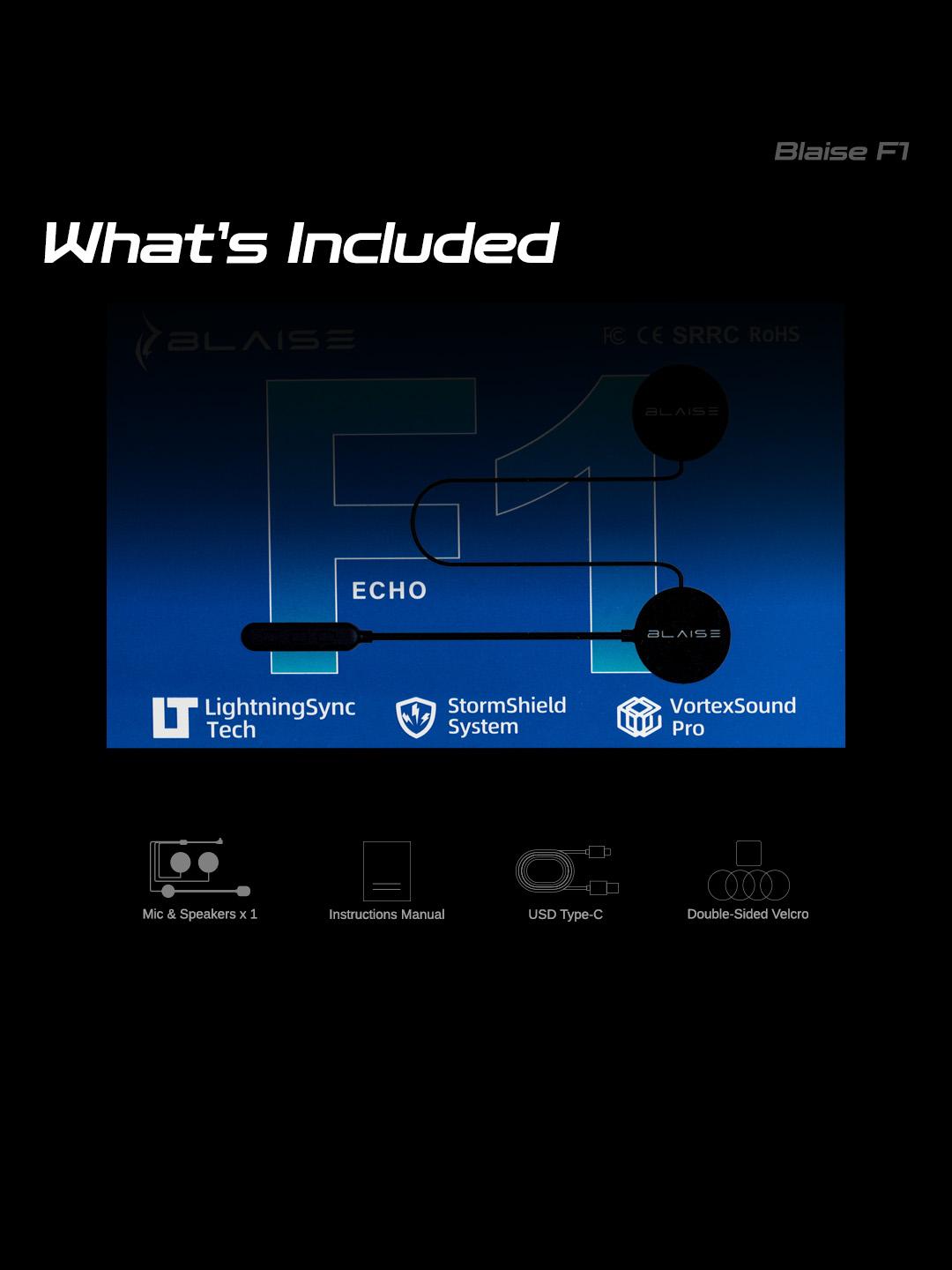 BLAISE F1 Headset Helm Bluetooth Suara Jernih Baterai 30 Jam Pasang Gampang [REKOMENDASI]