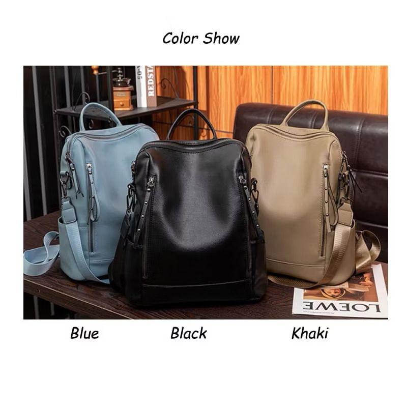 Product Introduction of Lala Tas Ransel Wanita Kulit Kekinian Gaya Korea Bisa Selempang Terbaru 24
