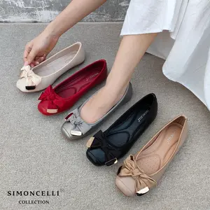 Simoncelli Sepatu Flat Wanita | 133A-1 | 2654084| Flatshoes Kerja Kondangan Kuliah | Sepatu Import | Sepatu Korea