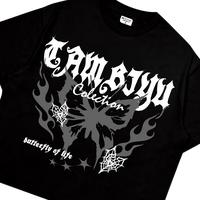 Gambar House Of Tambiyu Kaos Boxy T-shirt Oversize Butterfly of life Size M L XL Katun Combed 24s - Hitam, S dari HOUSE OF TAMBIYU Kota Administrasi Jakarta Selatan 3 Tokopedia