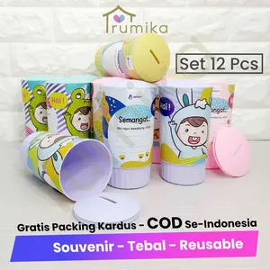 [LUSIN] Celengan Target Delano Smart Saver Thumbler Viral / Souvenir Ulang Tahun Celengan Koin Bisa Buka Tutup