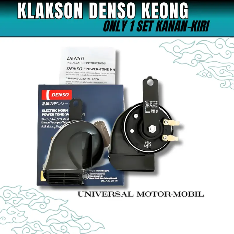 Klakson Keong KLAKSON MOTOR DAN MOBIL Waterproof 12Volt Model Keong KLAKSON KEONG Universal - Hitam Car Bus Kabel 2