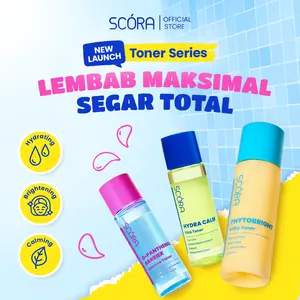 [Hero] SCORA Toner Series 80ml - Hydra Calm Cica Toner, Phytobright Milky Toner, D–Panthenol Barrier  Essence