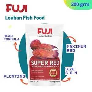 FUJI Pelet Ikan louhan super red floating (L) 200gram