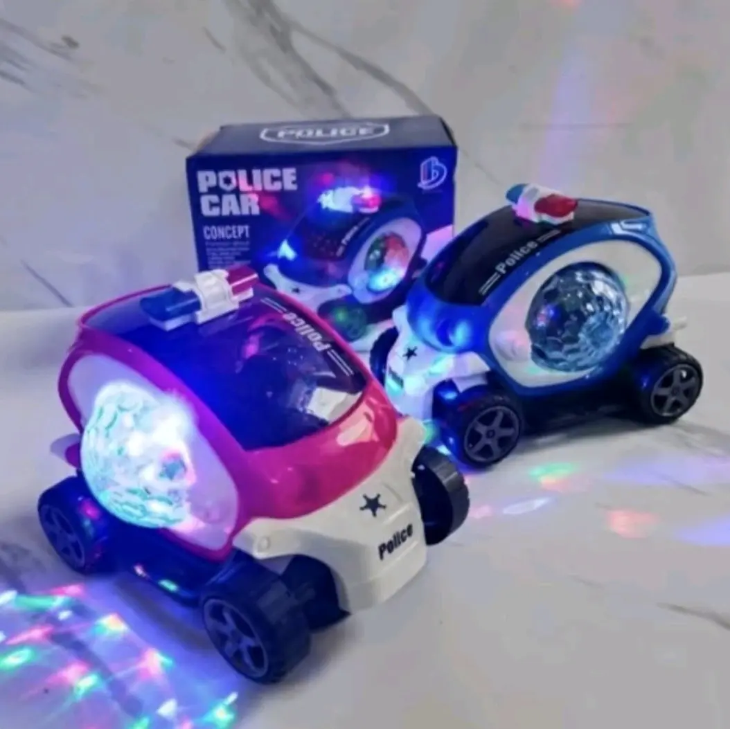MAINAN ANAK MOBIL POLICE BUMP AND GO LAMPU DISKO Bergerak