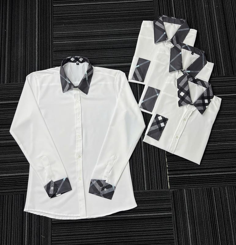 Áo sơ mi nam nữ vải lụa mềm mịn phối hoạ tiết trẻ trung sang-MỸ LINKSHOP Menswear Shirt Tre Kate