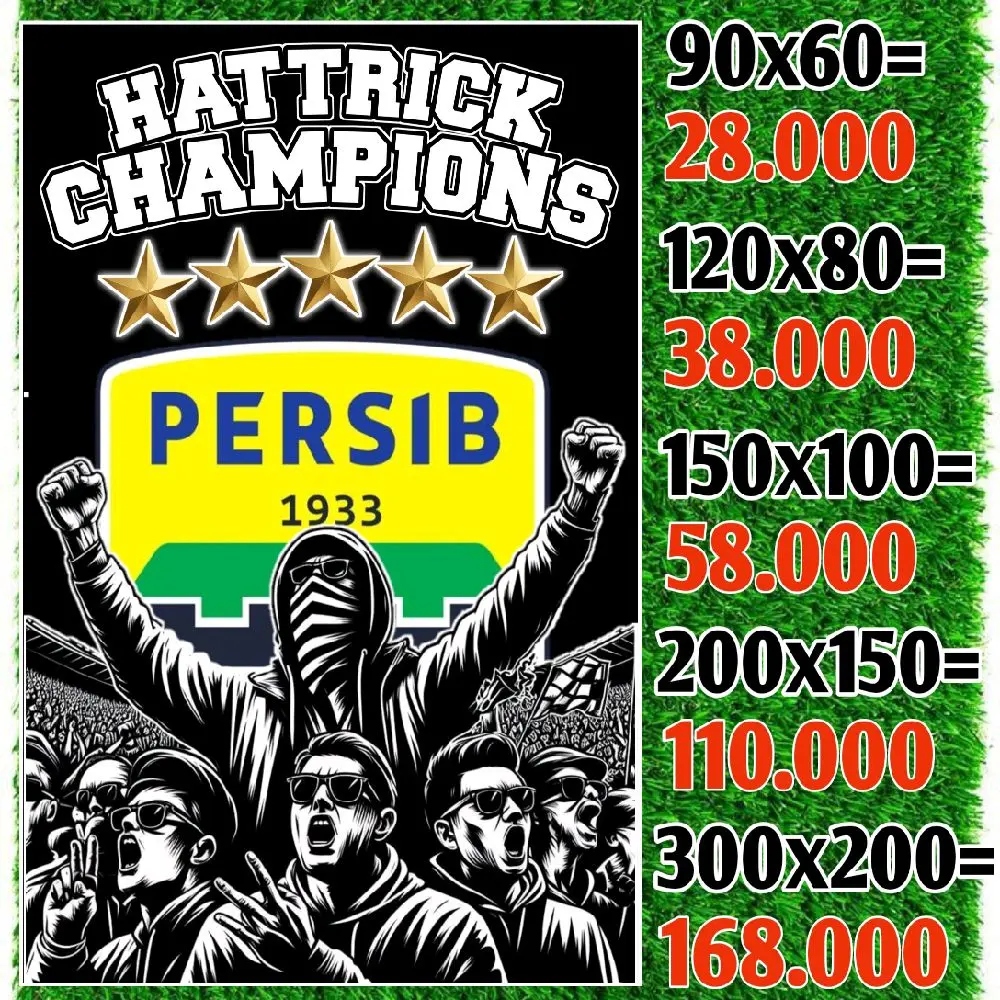 BENDERA PERSIB BANDUNG SPESIAL CHAMPIONS