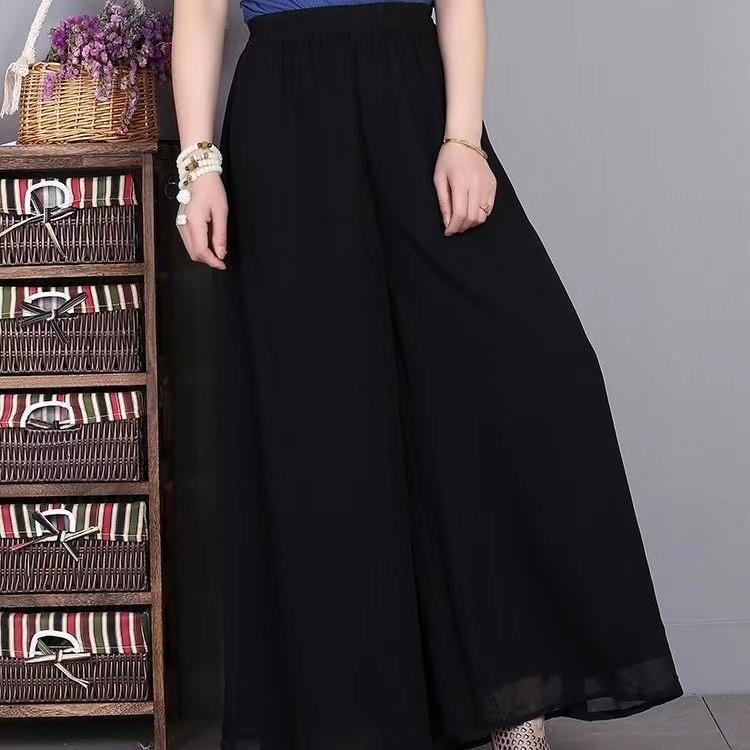 Product Introduction of Quần Ống Rộng Dài Cho Nữ, Quần Voan Muslimah Dáng Rộng, Cạp Cao, Chân Dày 33