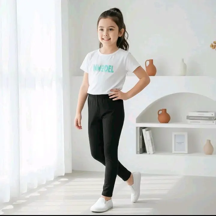 Paket 2/3 Pcs Legging Anak Usia 3-15 Tahun Bahan Kaos Rayon / Legging Anak Perempuan Nyaman Dan Elegan
