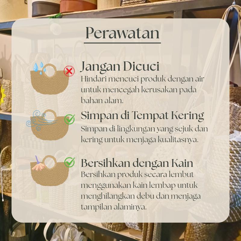 Tas Belagi / Handbag Anyaman Bunga Cantik untuk Wanita 6