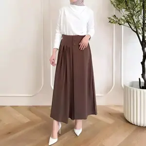 Celana Kulot Husna Viral! Bahan Moscrepe Premium Anti Nerawang Variasi Kancing 2