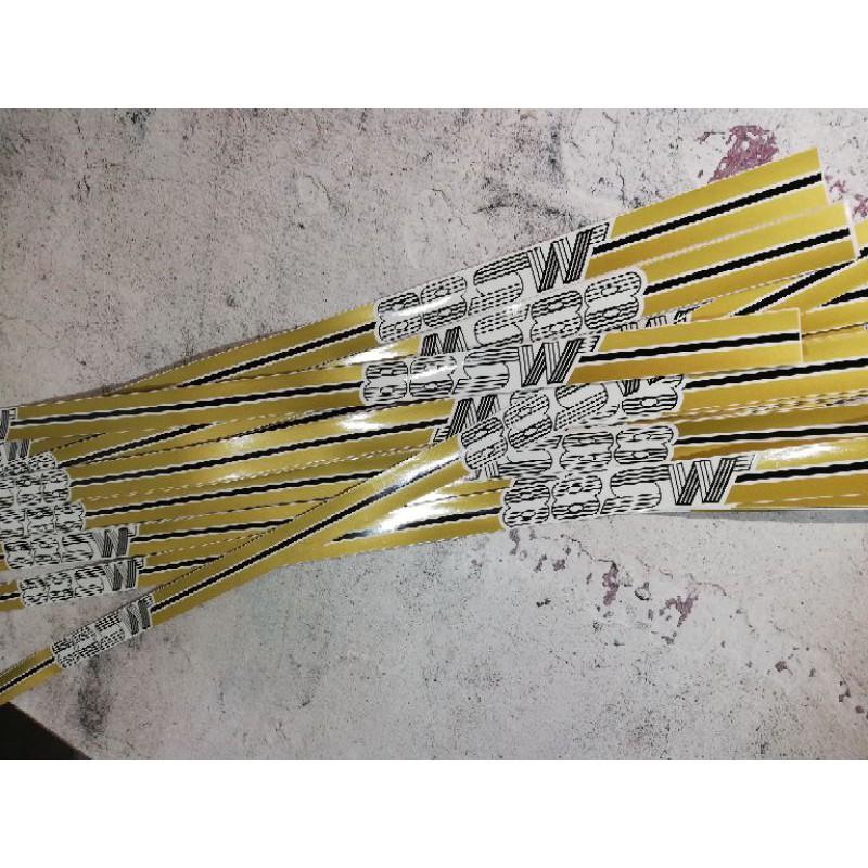 Sticker MS88 Helmet Stiker Color Gold (1pcs) Accessories Motorcycle ...