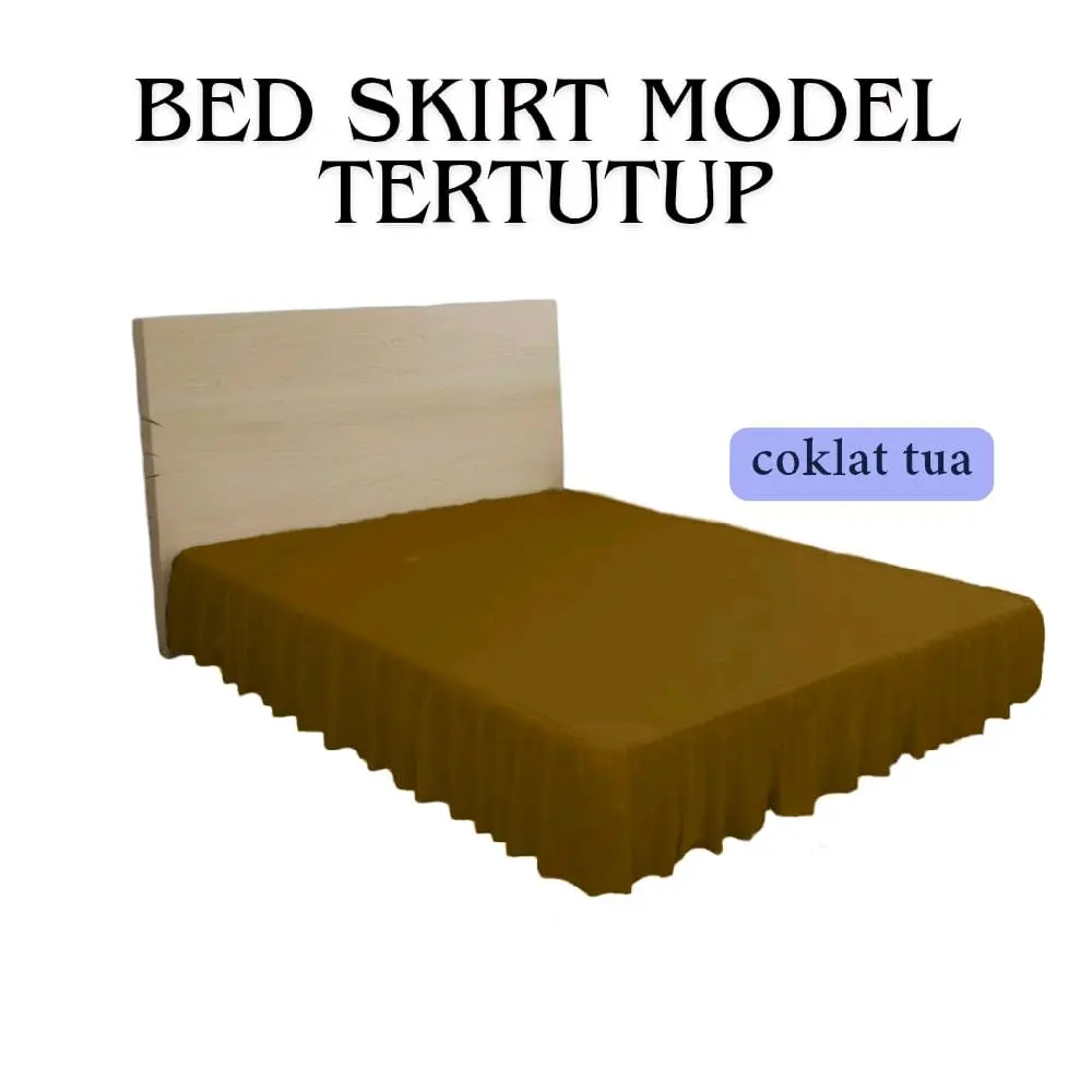BIG SALE Bed skirt murah model tertutup penutup kolong kasur polos