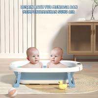 Gambar Dovana Bak Mandi Bayi Lipat Portable Foldable Baby Bathtub Tempat Mandi Anak Bayi dengan Thermometer dan Matras - Pink Termometer dari Dovana Kota Administrasi Jakarta Utara 3 Tokopedia