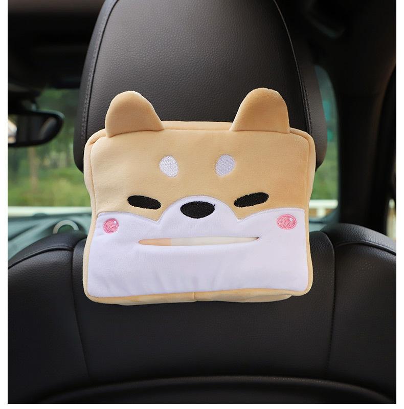 Product Introduction of Cartoon Car Tissue Box Creative Cute Car Chair Back Sunshade Armrest Box Multifunctional Car Tissue Box 27