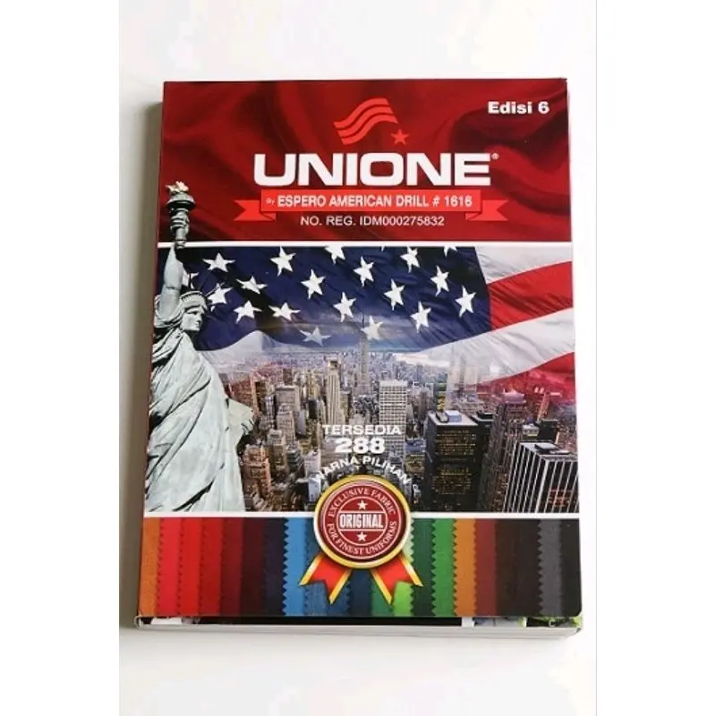 Unione drill bahan seragam celana, kemeja