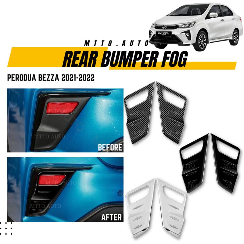 MTTO Perodua Bezza 2021-2022 Exterior Car Rear Bumper Fog Tail Back ...