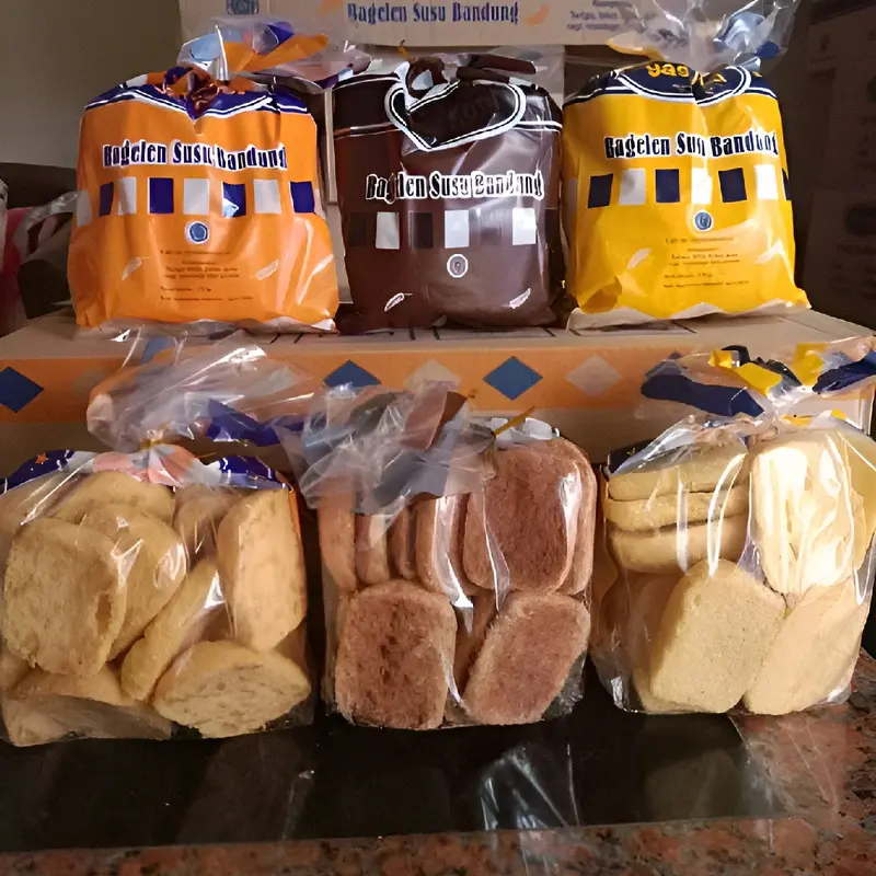 roti kering bagelen 1 dus isi 4 kantong Coklat bukan  Frozen coklat Kacang Maryam Camilan Food Halal Keju Lezat Snack Sembako 4