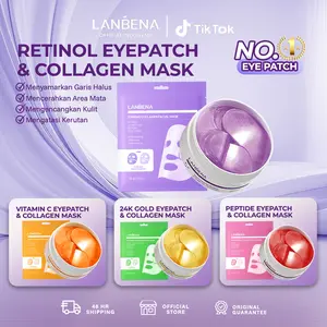 [LIVE] [APR] LANBENA New Eye Mask 2.0 Antioxidant VC Eye Patch Anti-aging Remove Eyebags Dark Circles Remover Fine Lines Eye Patch + 1 Collagen Mask