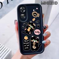 Gambar MHKEID Casing Hp untuk OPPO A17 A17K Case Pola Kucing kartun Kasing Anti-Sidik Jari Silikon Kasus Lembut Casing - Gaya1, OPPO A17 dari MHKEID MALL Kab. Tangerang 3 Tokopedia