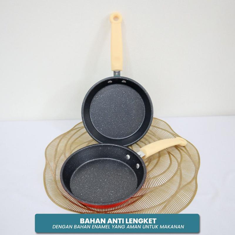 Product Introduction of 【COD】Teflon Serbaguna wajan Omlet egg fry pan Frypan 18cm Panci Wajan Anti Lengket 2