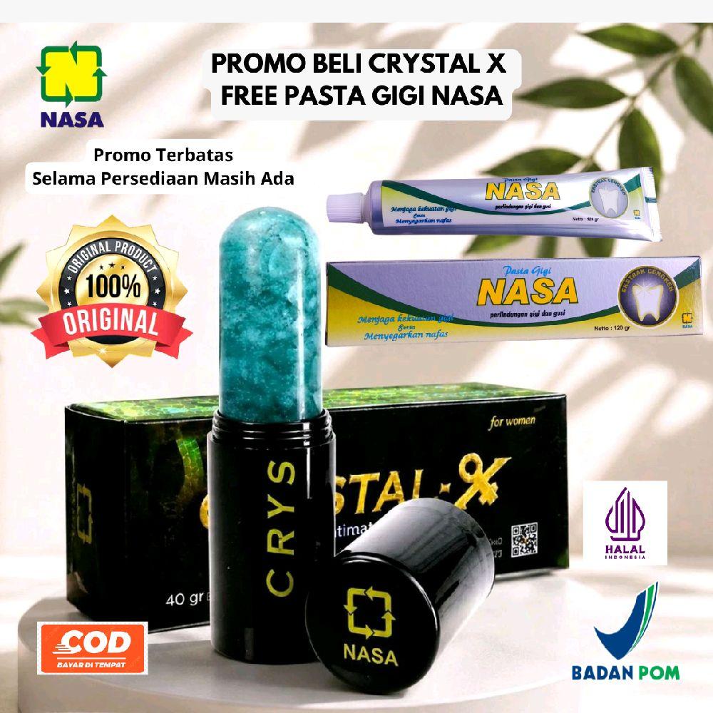 (PROMO CRYSTAL X FREE Pasta Gigi Nasa) Crystal X Original Nasa  Feminine Hygiene BPOM NA 18171600045 Produk Asli Mencegah Infeksi Jamur & Bakteri