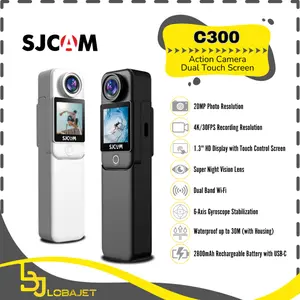 SJCAM C300 - Action Camera 4K Dual Touch Screen 1.3-inch - Kamera Aksi Harga Terjangkau dari SJCAM