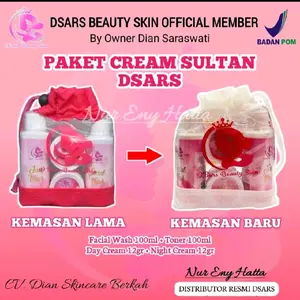 Skincare D'sars beauty skin produk original BPOM Mencerahkan Wajah Facial